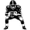 Monochrome Gridiron Stance