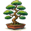 Bonsai im Topf Zen Baumkunst