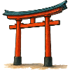 Red Shinto Torii Gate Illustration