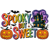 Motif d'Halloween effrayant mais doux