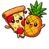 Cartoony Friend Pineapple Pizza