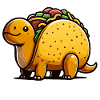 Tacosaurus Cartoon Delight
