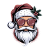 Hipster Santa Sunglasses