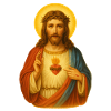 Jesus Heart Icon Print