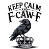 F-Caw-F Crown Raven Print