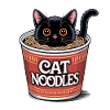 Cat Noodles - Funny Cat T-Shirt
