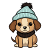 Dog Winter Animal Baby Comic