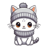 Cat Winter Animal Baby Comic