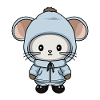 Mouse Winter Animal Baby Comic