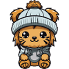 Lion Winter Animal Baby Comic