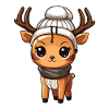 Deer Antler Winter Animal Baby Comic
