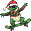Alligator Christmas Funny