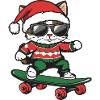 Cat Christmas Funny