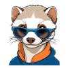 Sunglasses friend in hoodie