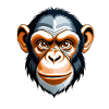 Chimpanzee Pop Art Portrait