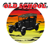 Old School Sunset Car