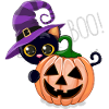Pumpkin Boo Hexenkatze