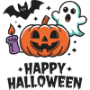 Kürbis-Geist-Fledermaus Halloween