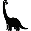Long neck dino silhouette