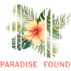 Fragmented Hibiscus Tropical Paradise