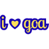 I Love Goa Heart Design