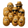 Laughing potatoes with style