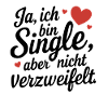 Yes, I'm single – not desperate