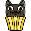 Cupcake Katze Peekaboo