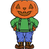 Pumpkin Head Kid