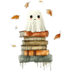 Ghost with Books