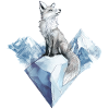 Arctic Fox Fox Winter Motif