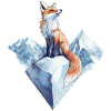 Fox winter motif