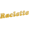 Raclette Cheese Lettering 3D
