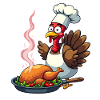 Cuisinier de dinde de Thanksgiving