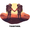 Astronaut Couple — Love On Mars
