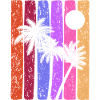 Tropical Sunset Stripes