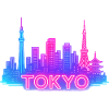 Neon Tokyo Skyline