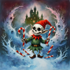 Christmas skeleton elf