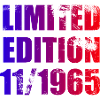 60th Birthday Limited Edition 11/1965