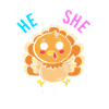 Thanksgiving Gender Reveal Mom-to-be
