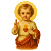 Jesuskind mit Heiligenschein