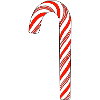 Candy cane red white