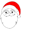 Weihnachtsmann Linienkunst