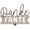 Merci tante – cadeau pour tante
