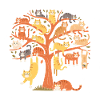 Cat Tree - Funny Cat T-Shirt