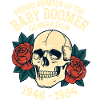 Baby Boomer Skull Roses