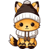 Fox Winter Animal Baby Comic