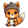 Squirrel Winter Animal Baby Comic