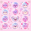 Pink Glow Pastel Kawaii Pattern