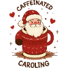 Sweet Coffee Drinking Santa Claus